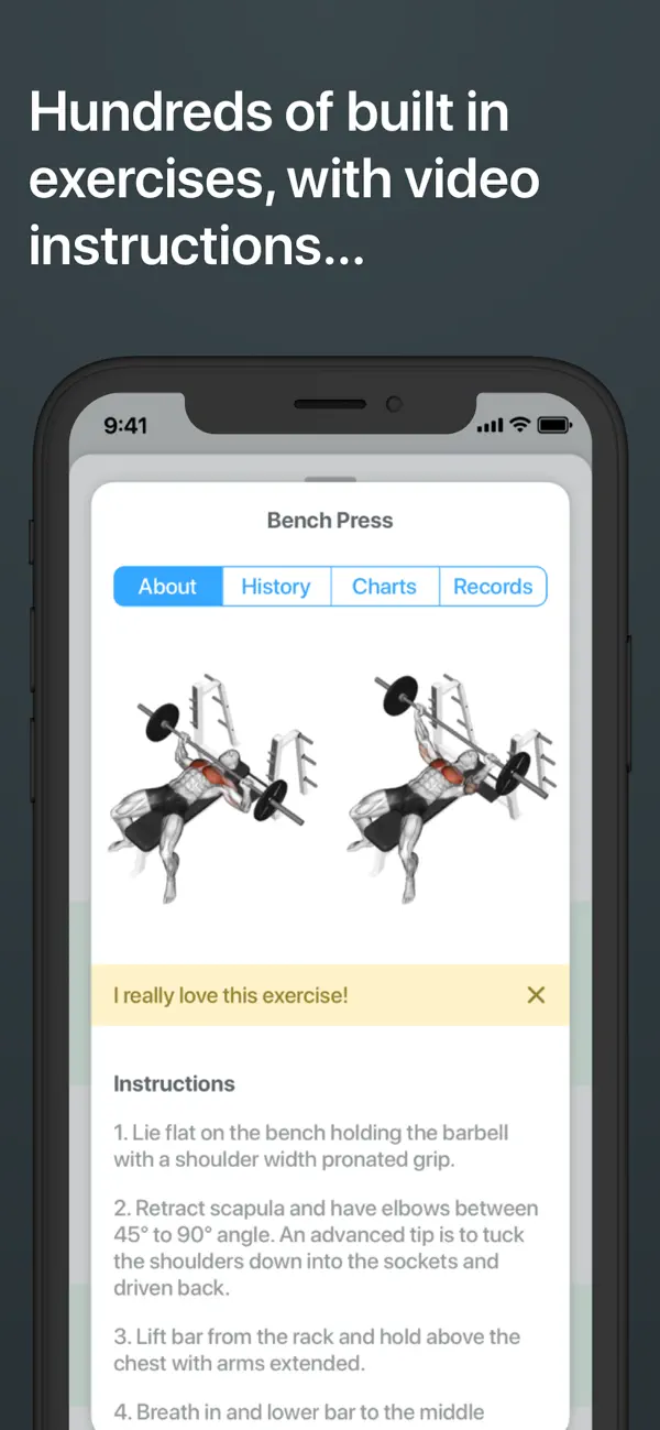Strong Workout Tracker Gym Log app screenshot 2