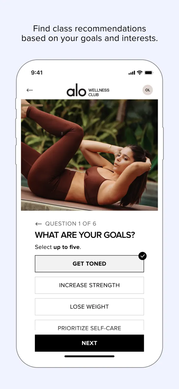 Alo Moves app screenshot 2