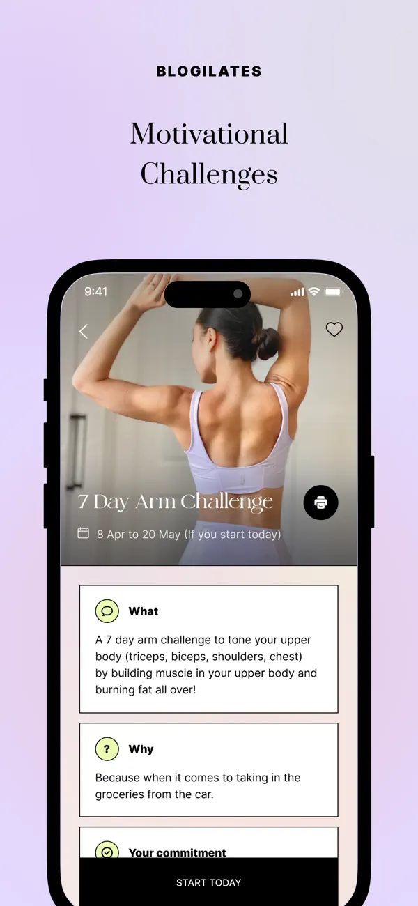 Blogilates app screenshot 3